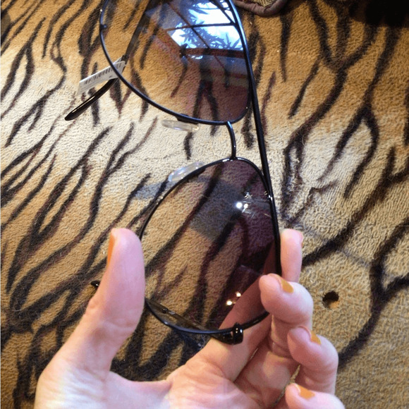 NEW! Rare QUAY high Key Cocoa fade Aviator Sunglasses ^read! main image 9